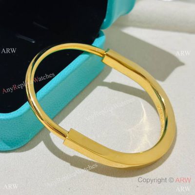 AAA Copy T I F F I NY U Lock Bangle Yellow Gold U Lock Jewelry